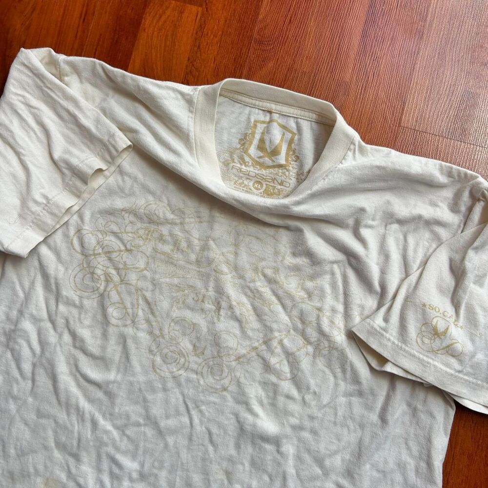 Y2K RedSand surfwear faded cropped boxy fit tee shirt